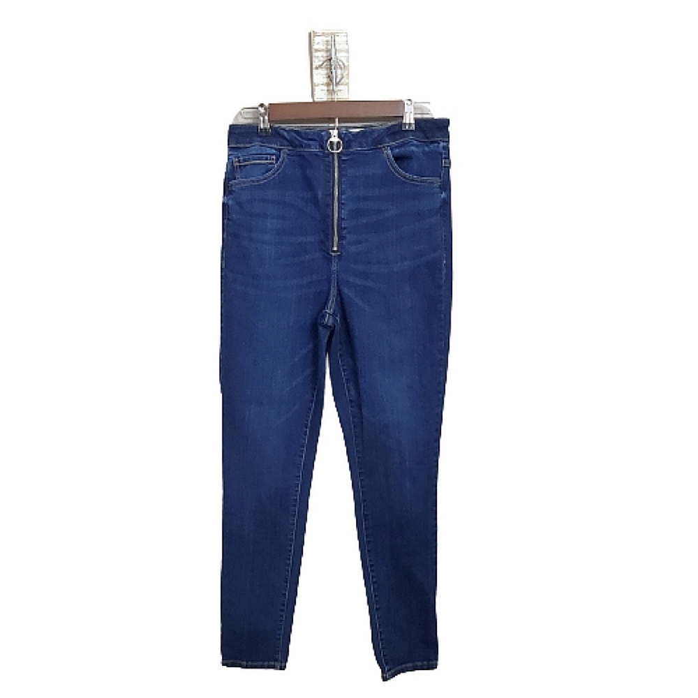Garage High Rise Zip Waist Skinny Jeans
